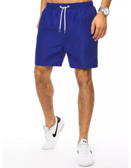 Pánske plavky bez potlače modré