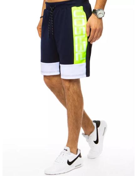 Pánske kraťasy s potlačou modrej PERSON