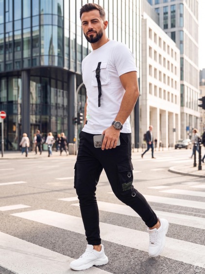 Pánske súprava tričko a JOGGER biela