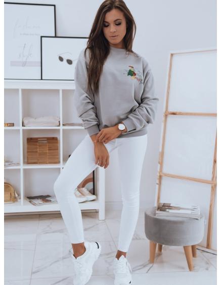 Dámská mikina s potiskem JAPANESE šedá