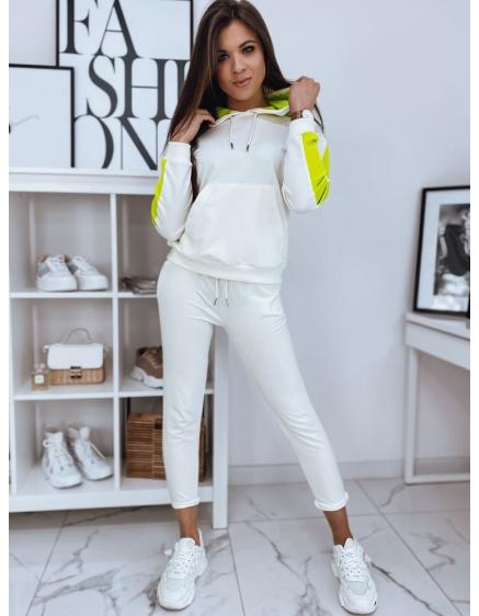Női kapucnis tréningruha DUO fehér