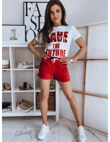 Női nyomtatott szett SAVE Red