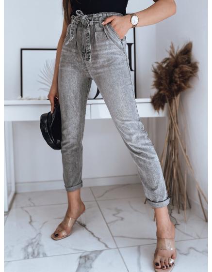 Dámske džínsové nohavice DELIA sivá