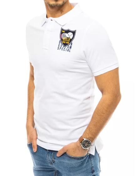 Pánske tričko s potlačou bielej CAP