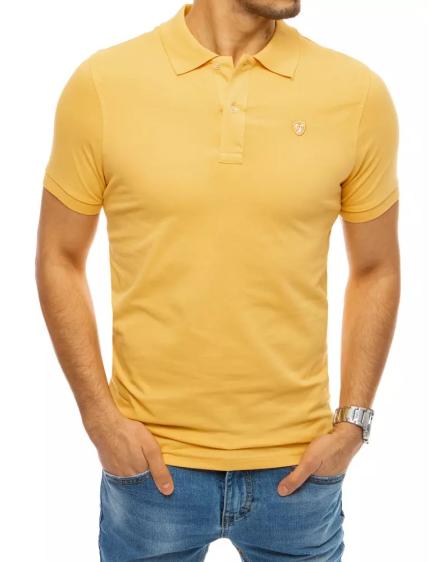 Pánské tričko s potiskem žluté BASE