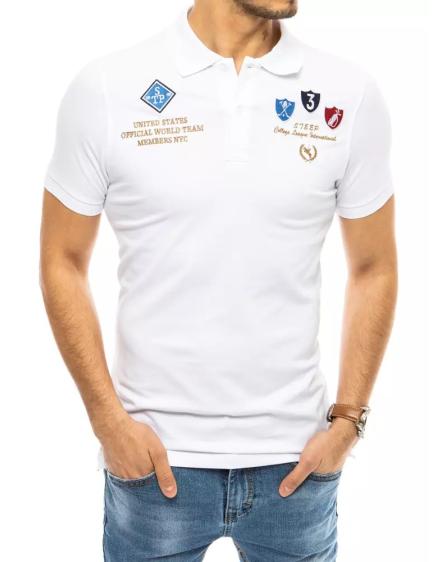 Pánské tričko s potiskem bílé SHIELDS