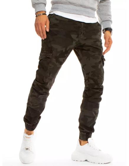 Pánské jogger kalhoty maskáčové černé