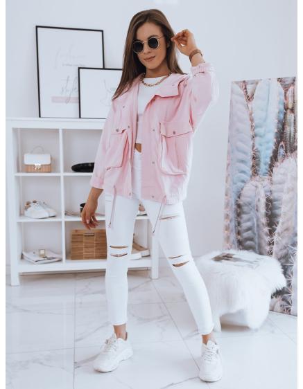 Dámská zimní bunda na knoflíky WESTA růžová