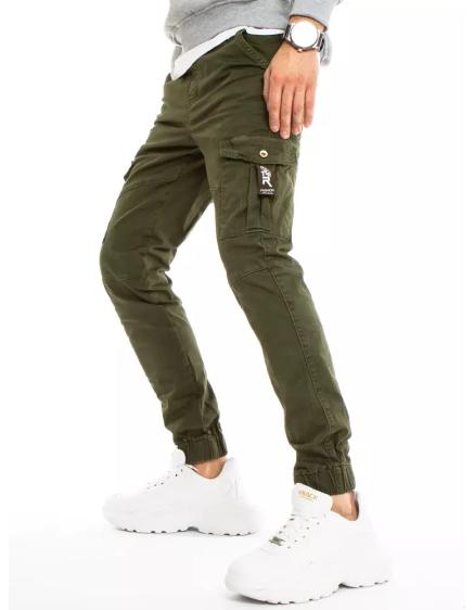 Férfi melegítő nadrág zöld RUN