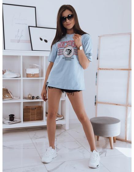 Dámské tričko s nápisem MICHIGAN modrá