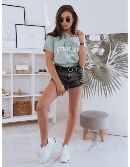 Női póló ETHICAL zölddel