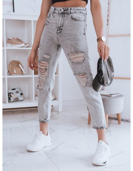 Dámske džínsové nohavice LORENT svetlo šedá