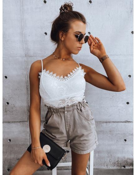 Női farmer rövidnadrág JOSSIE barna