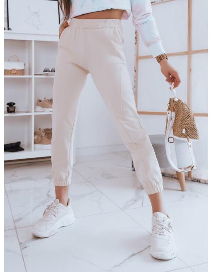 Dámske jogger tepláky STIVEL vanilkovo biela