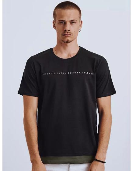 Férfi póló fekete-zöld ELEGANT