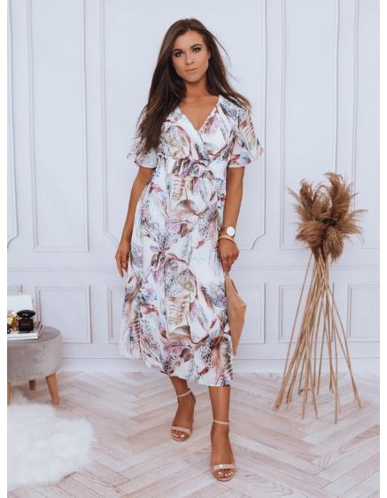 Dámské šaty se vzorem LUNNAA šaty bílá