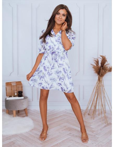 Dámské šaty se vzorem CLAIRE bílá