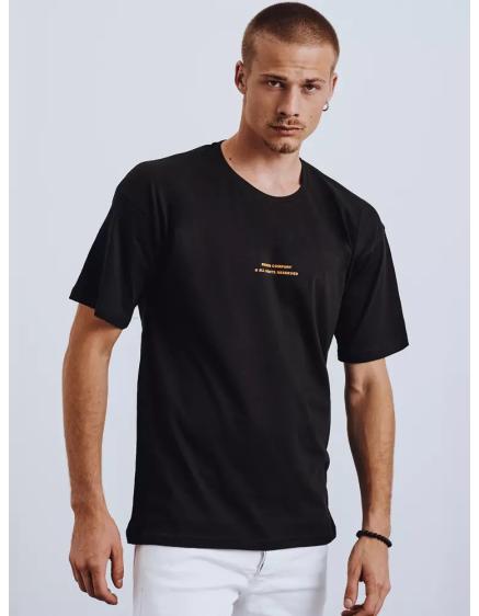 Pánské tričko s potiskem černé LINE