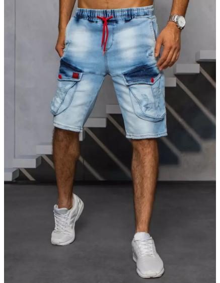 Férfi farmer rövidnadrág zsebekkel világoskék STYLE