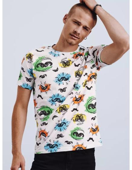 Pánske tričko s potlačou biele