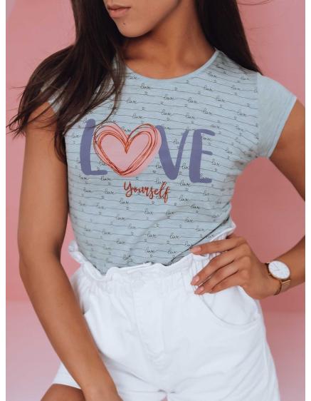 Dámske tričko s nápisom LOVE YOURSELF svetlozelená