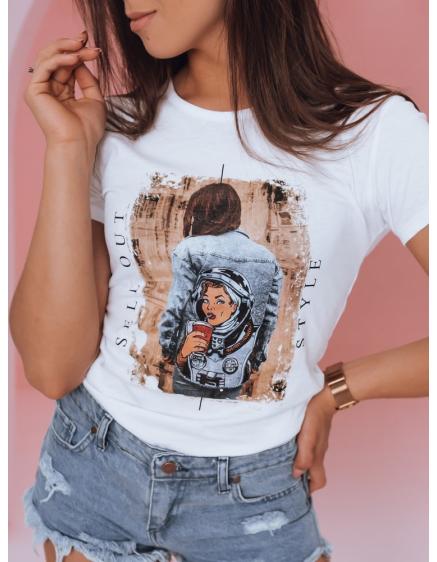Dámské tričko s potiskem OUT STYLE bílá
