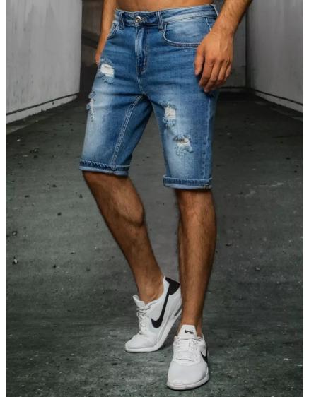 Pánské riflové kraťasy modré STYLE