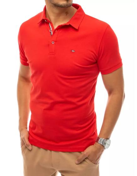 Pánské tričko pólo červené