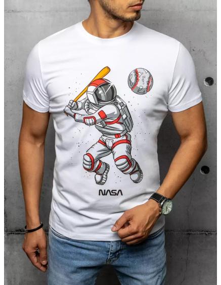 Pánské tričko s potiskem bílé ASTRO