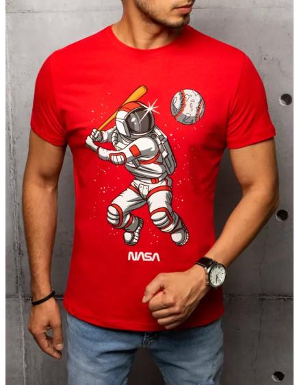 Pánské tričko s potiskem červené ASTRO