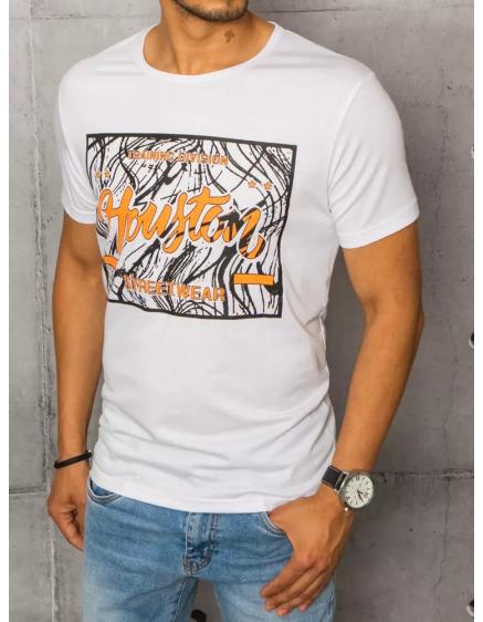 Pánské tričko s potiskem bílé HOUSTON