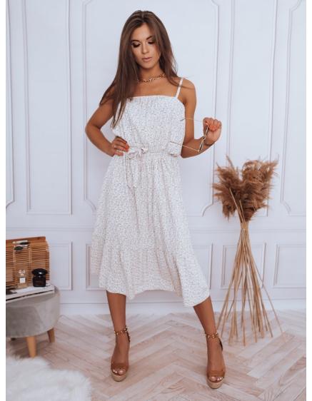 béžová květinové Dámské šaty DOLLA