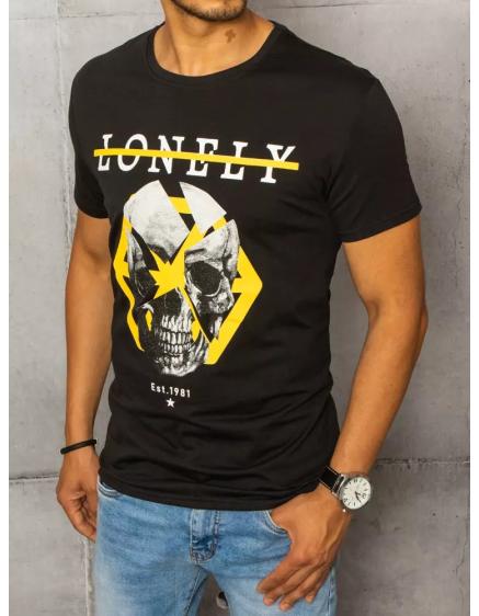 Pánské tričko s potiskem černá