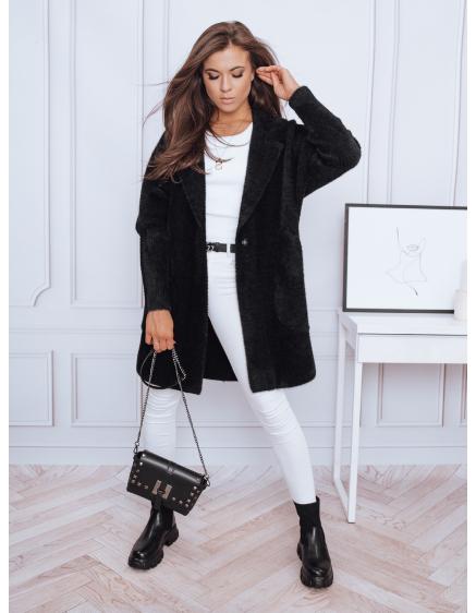 Női alpakka kabát RITA II fekete