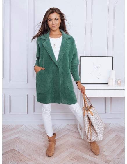 Płaszcz damski ala alpaka RITA II zielony Dstreet NY0451