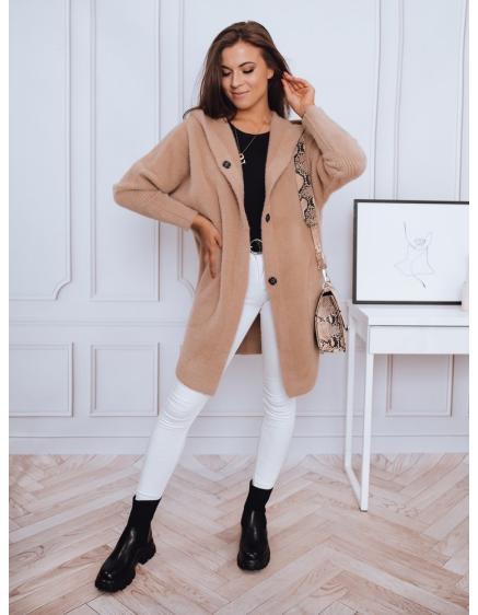 Płaszcz damski ala alpaka RITA beżowy Dstreet NY0457