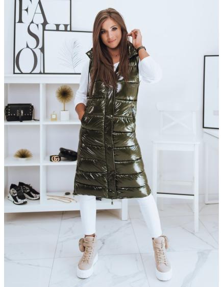 Kamizelka pikowana damska GANTINI zielona Dstreet TY2018