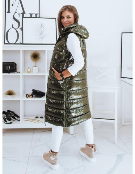 Kamizelka pikowana damska GANTINI zielona Dstreet TY2018