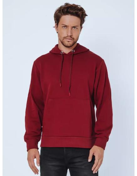 Pánská mikina s kapucí bordó SPORT
