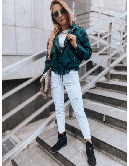 Női téli bomberdzseki SISI zöld