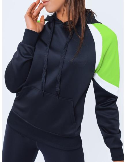 Női kapucnis pulóver DAAN kék