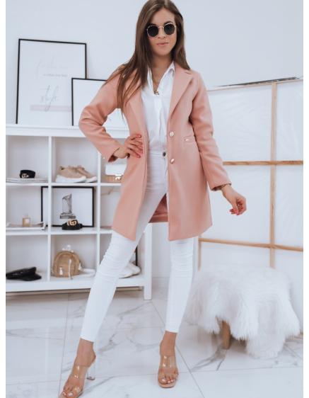 Dámský kabát jednořadý STREET LIKE hnědá