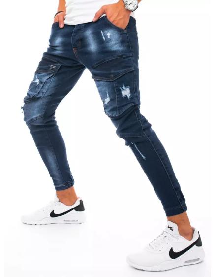 Pánské jogger kalhoty modré FREE