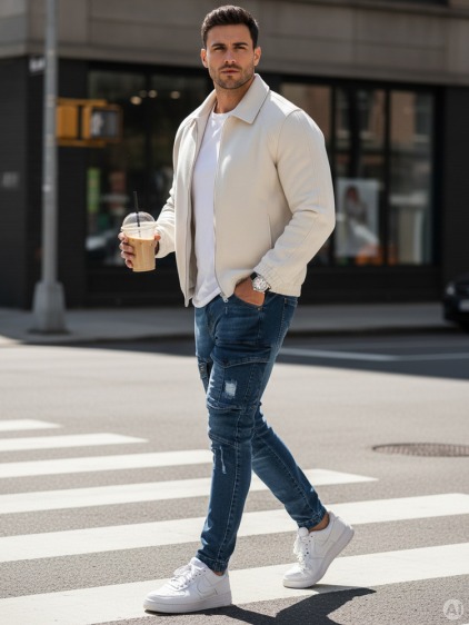 Pánske jogger nohavice granátové FREE – fotografie produktu 2