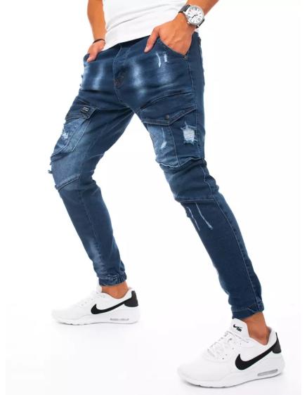 Férfi jogger nadrág sötétkék INGYENES