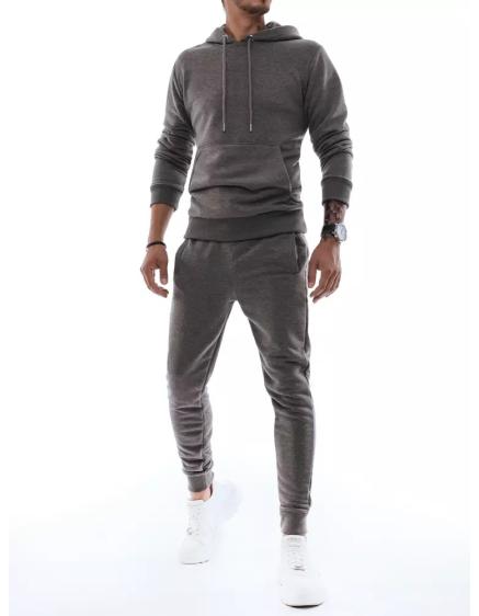 Férfi kapucnis melegítő szürke