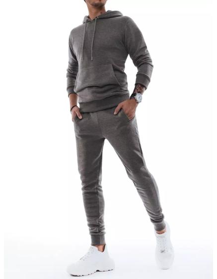 Férfi kapucnis melegítő szürke