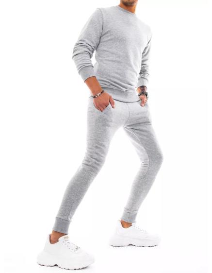 Férfi edzőruha világosszürke SPORT