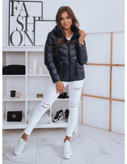 Női modern steppelt kabát MALLA sötétkék