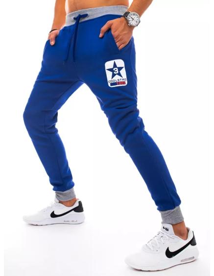 Pánské tepláky s potiskem modré STAR